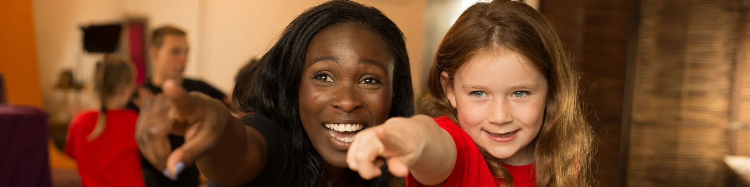 Kids dancing in drama school